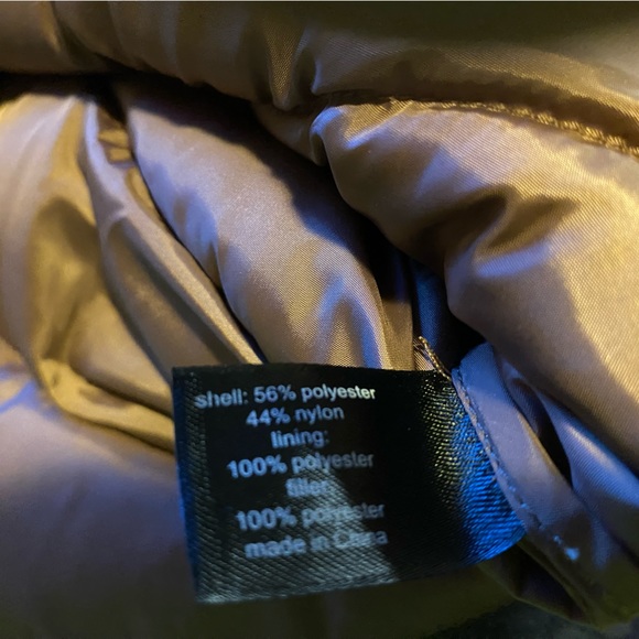 NEW LANE BRYANT $189 BRONZE LUSTER PACKABLE PUFFER JACKET SZ 26/28 NWT SOFT - Picture 9 of 11